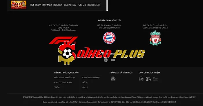 Nhà cái 188Bet tài trợ cho nhiều đội bóng lớn trên thế giới