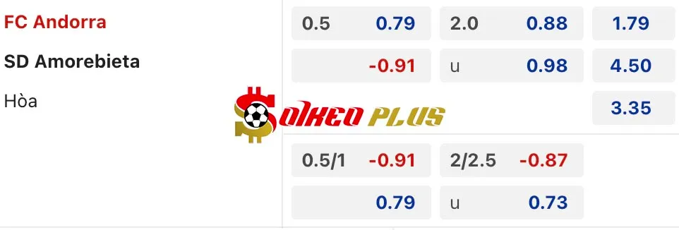 Soi Kèo Dự Đoán: Andorra vs Amorebieta, 2h30 ngày 19/03/2024