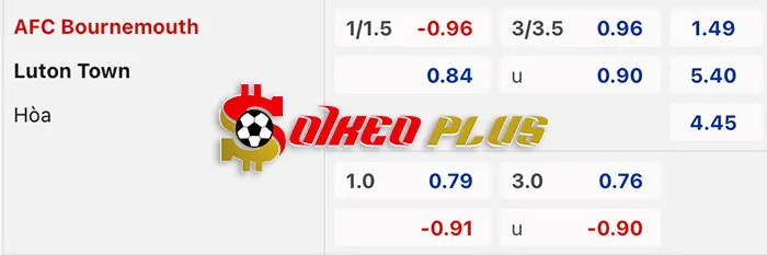 AI Soi Kèo: Bournemouth vs Luton, 2h30 ngày 14/03/2024