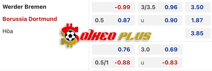AI Soi Kèo: Werder Bremen vs Dortmund, 0h30 ngày 10/03/2024