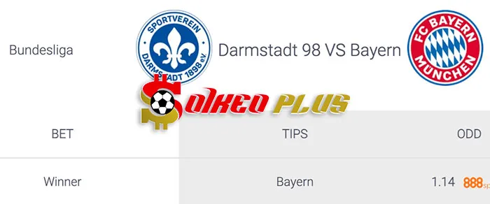 Soi Kèo Darmstadt vs Bayern Munich, 21h30 ngày 16/03: Bám sát ngôi đầu