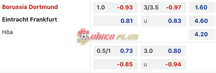 Soi Kèo Dự Đoán: Dortmund vs Frankfurt, 23h30 ngày 17/03/2024