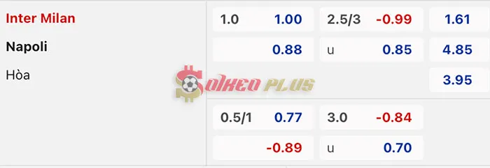 Soi Kèo Dự Đoán: Inter Milan vs Napoli, 2h45 ngày 18/03/2024