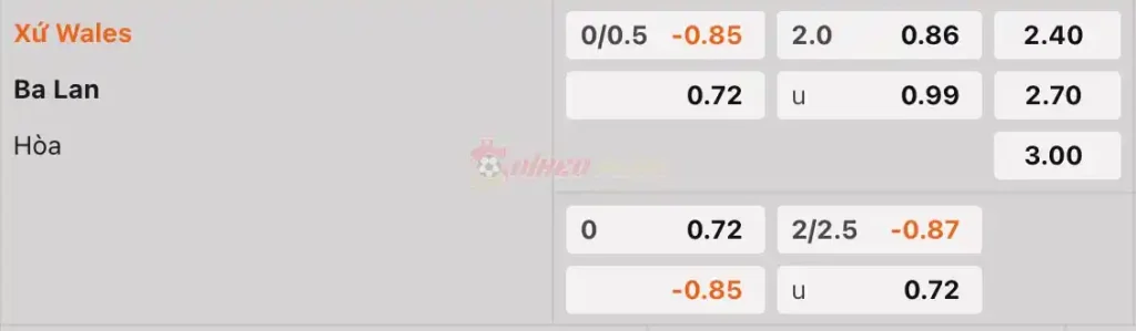 Soi Kèo Dự Đoán: Wales vs Ba Lan, 2h45 ngày 27/03/2024