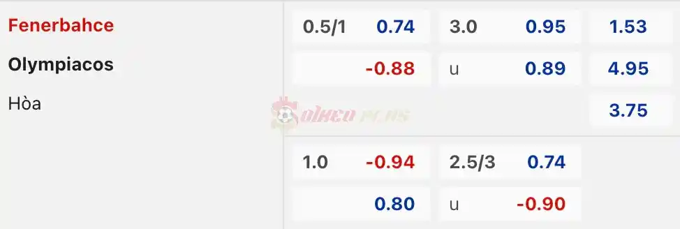Soi Kèo Dự Đoán: Fenerbahce vs Olympiacos, 2h ngày 19/04/2024
