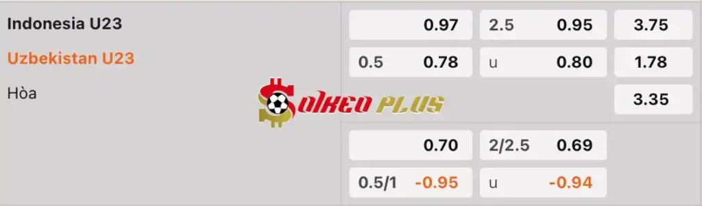 Soi Kèo Dự Đoán: Indonesia U23 vs Uzbekistan U23, 21h ngày 29/04/2024