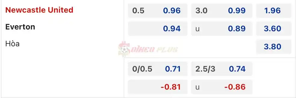 Soi Kèo Dự Đoán: Newcastle vs Everton, 1h30 ngày 03/04/2024
