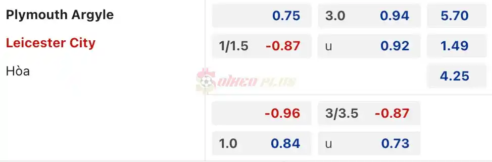 Soi Kèo Dự Đoán: Plymouth vs Leicester, 2h ngày 13/04/2024