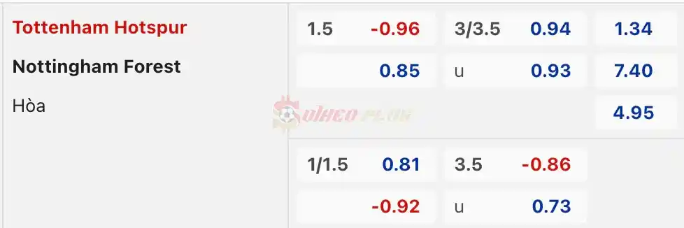 Soi Kèo Dự Đoán: Tottenham vs Nottingham, 0h ngày 08/04/2024