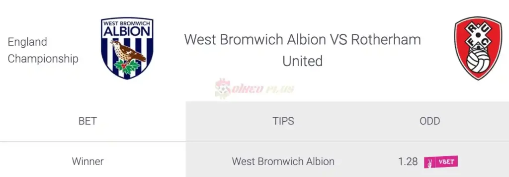 Soi Kèo Dự Đoán: West Brom vs Rotherham, 2h ngày 11/04/2024
