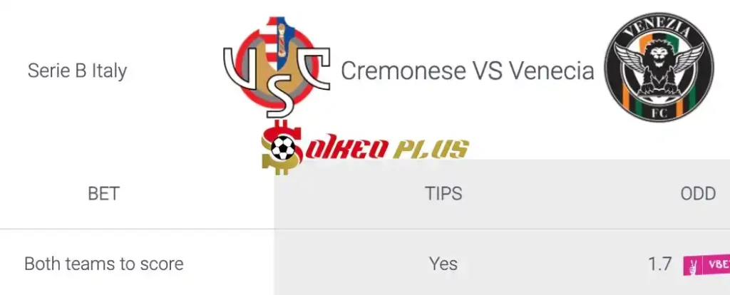 Soi Kèo Dự Đoán: Cremonese vs Venezia, 1h30 ngày 31/05/2024