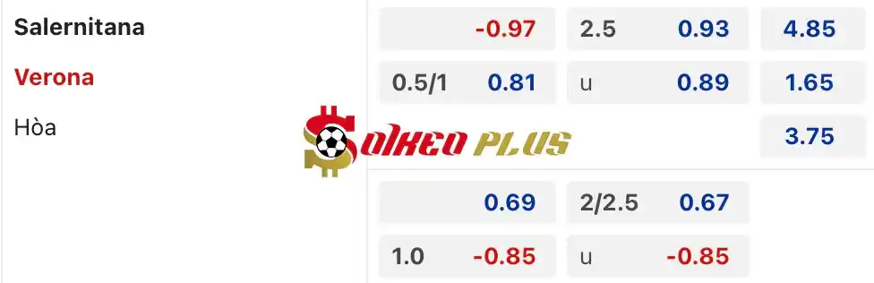 Soi Kèo Dự Đoán: Salernitana vs Verona, 23h30 ngày 20/05/2024