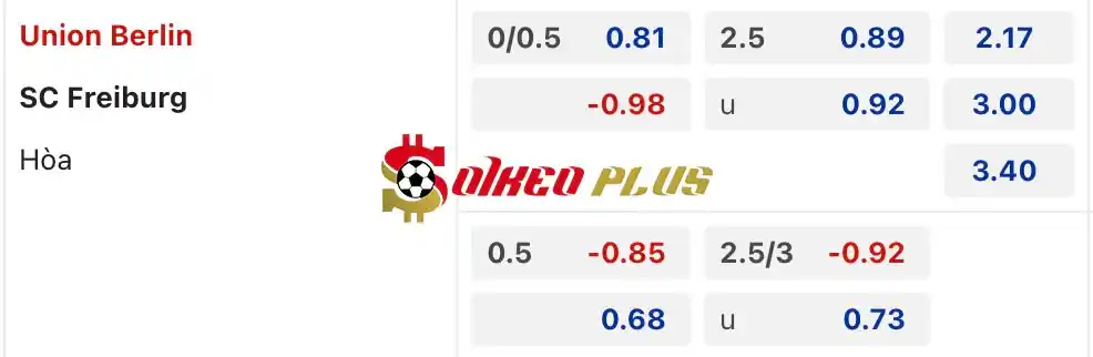 Soi Kèo Dự Đoán: Union Berlin vs Freiburg, 20h30 ngày 18/05/2024