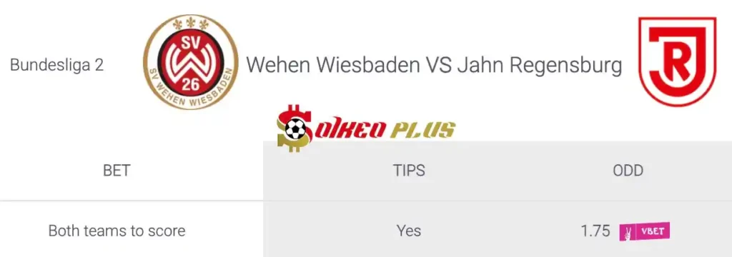 Soi Kèo Dự Đoán: Wehen vs Regensburg, 1h30 ngày 29/05/2024