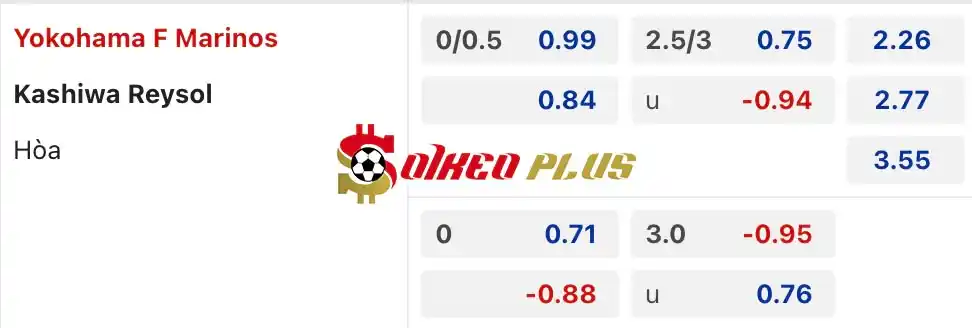 Soi Kèo Dự Đoán: Yokohama Marinos vs Kashiwa Reysol, 17h ngày 29/05/2024