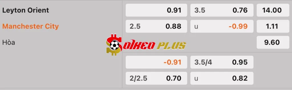 Soi Kèo Dự Đoán: Leyton vs Man City, 19h15 ngày 8/2/2025