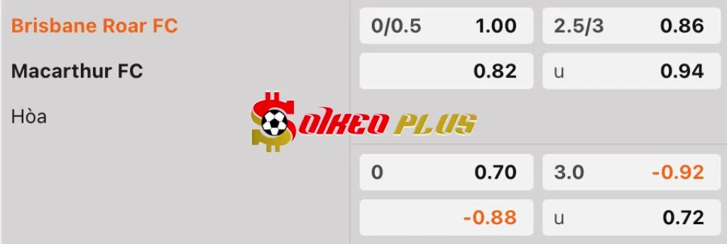 Soi Kèo Dự Đoán: Brisbane Roar vs Macarthur, 15h35 ngày 4/4/2025