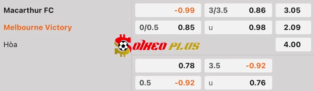 Soi Kèo Dự Đoán: Macarthur vs Melbourne Victory, 16h35 ngày 25/04/2025